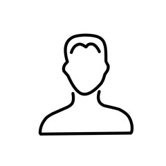 Vector people outline icon