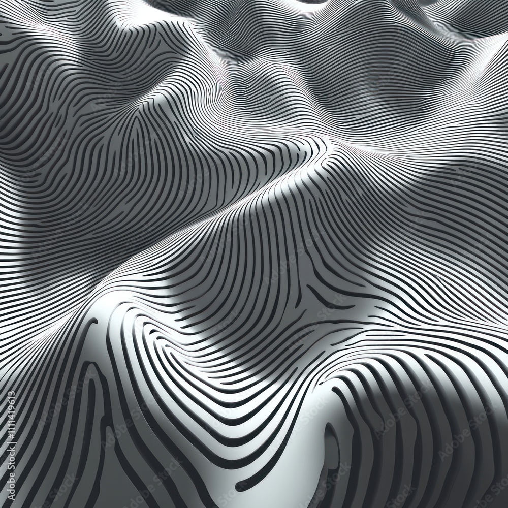 Poster minimalist black and white intricate fingerprint pattern seamless background