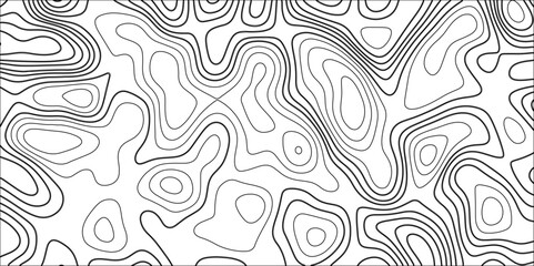 Topographic canyon geometric map relief texture with curved layers and shadow. abstract White background with a beautiful pattern, Topographic contour lines vector map seamless pattern vector.	
