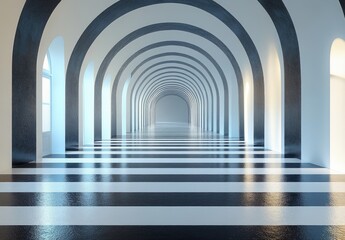 Obraz premium Horizontal Black and White Stripes Minimalist Abstract Design Modern Aesthetic