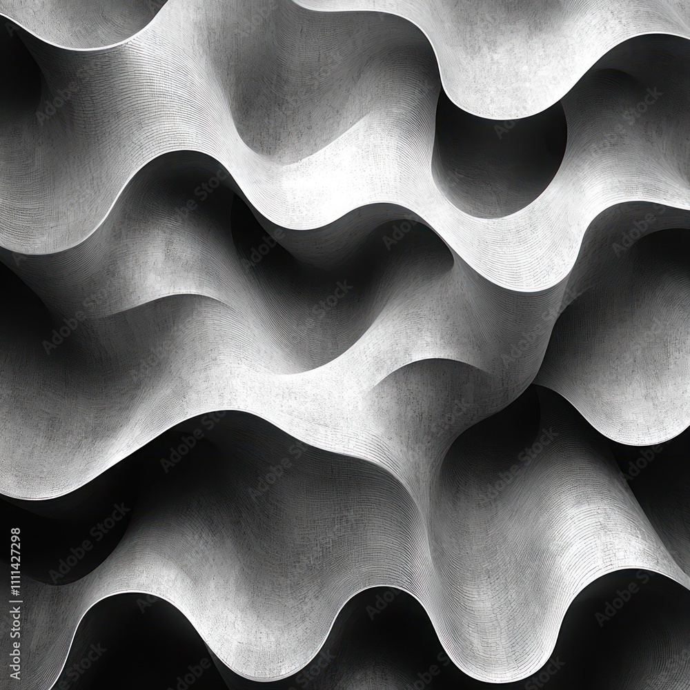 Poster intricate black and white fingerprint pattern background design for modern decor and textures