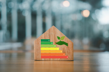 For house energy efficiency, eco home renovation save cost. Low consumption ecological house,...