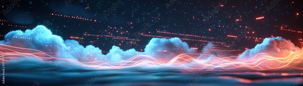 Aufkleber cloud migration project in it modernization and digital transformation with saas solutions