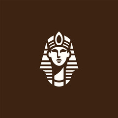 Modern cleopatra lady logo