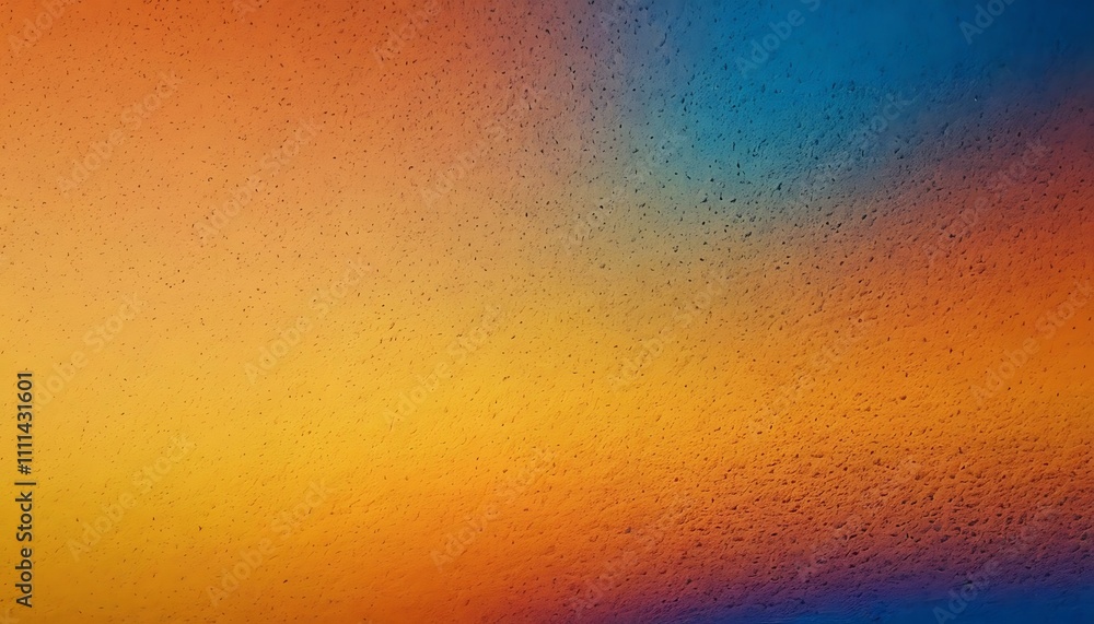 Poster yellow blue red grainy multicolored background abstract gradient background with delicate waves yell