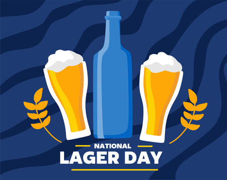 national lager day with delicious lager