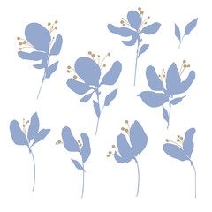 Beautiful and cute flower vector material collection,