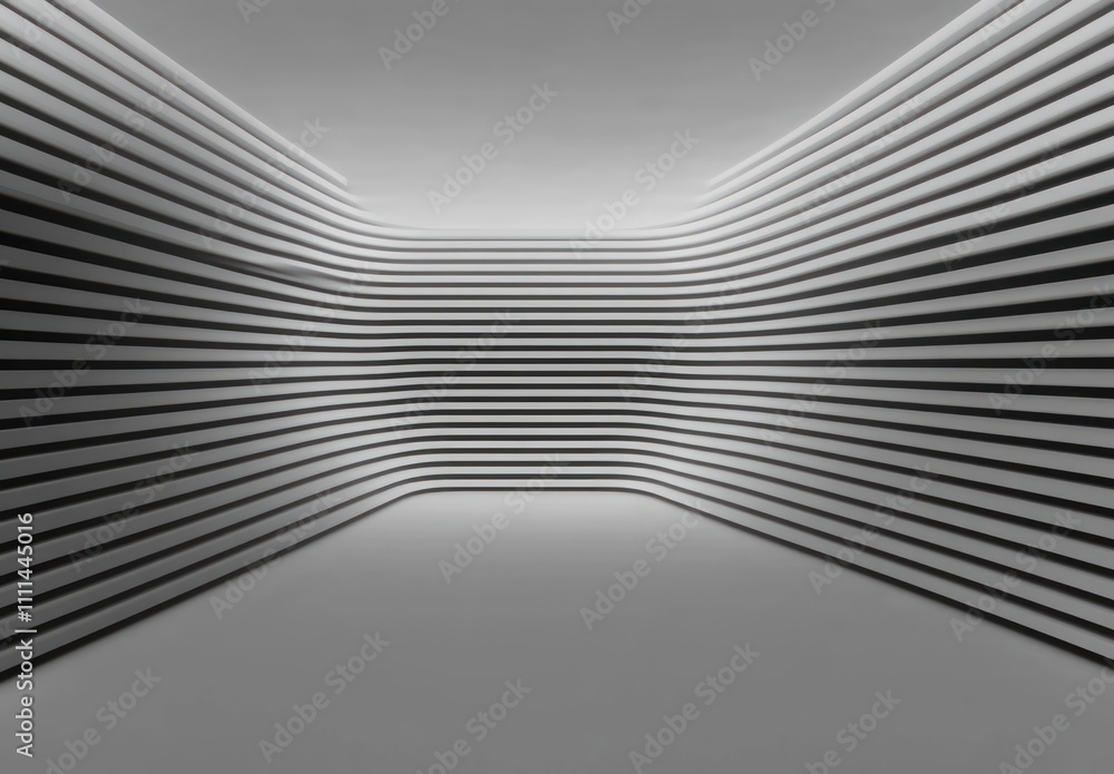 Poster background of horizontal black and white lines, minimalist abstract design with geometric patterns a