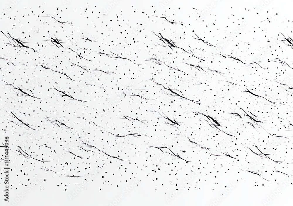 Poster white background with random black lines for minimalist design and aesthetic graphic resources