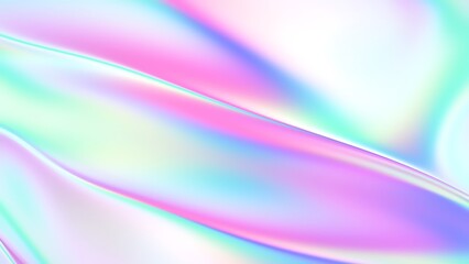 A soft, iridescent abstract background with flowing pastel colors.