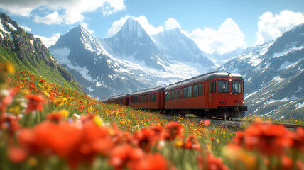 Tourist Train Jungfrau The Alps