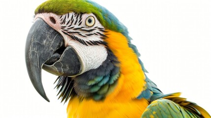 Fototapeta premium lovely parrot on white isolate