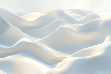 Obraz premium Abstract White Wavy Pattern