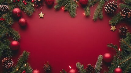 Merry Christmas decorative elements and happy New Year background - - ai