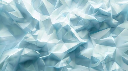 Obraz premium Modern low poly background with light blue polygons, perfect for web design or wallpaper. Futuristic and stylish, featuring a mix of shapes