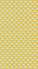 Adorable Baby Chick Pattern: A Digital Illustration for Spring. AI Generated