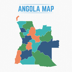 Angola Detailed Map With Cities