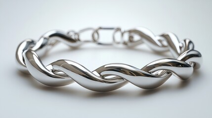 Obraz premium Silver Twisted Bracelet