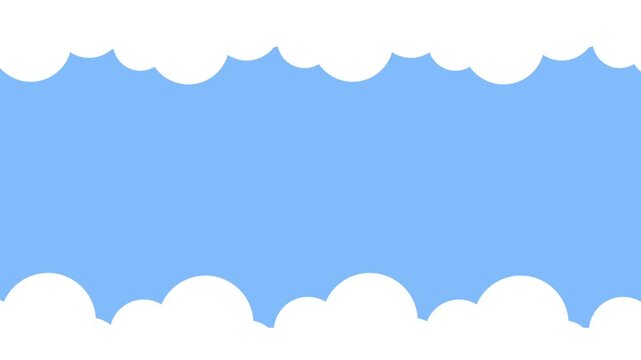 Video cloud moving animation simple unique 