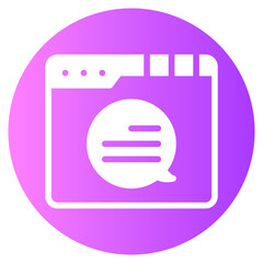 chat gradient icon