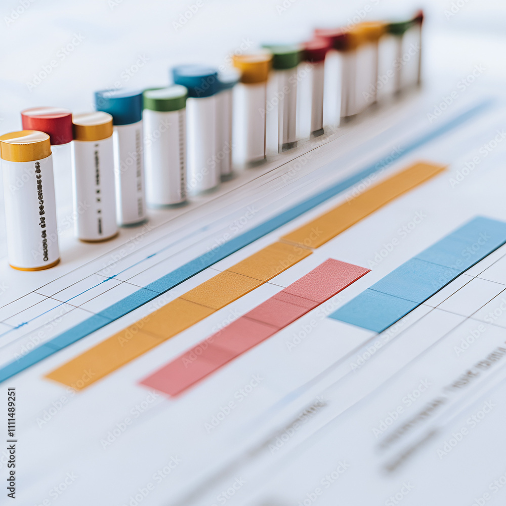 Poster data visualization techniques for health metrics analysis in modern workspaces infographic office en