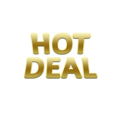 Hot deal text lettering