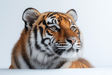 Obraz premium Majestic Tiger Portrait In Winter Snow