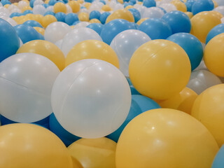 plastic toy balls for children's ball games. Very fun with beautiful colors