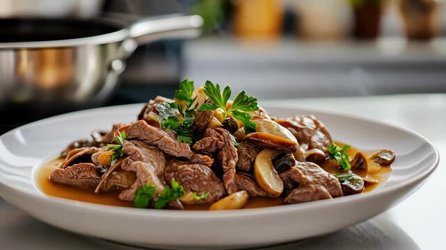 Savory Beef Stroganoff Dish