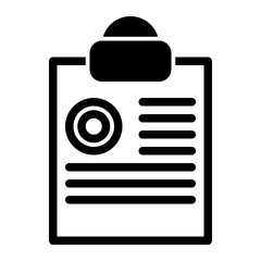 Clipboard Icon, isolated on white background