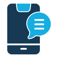 Mobile phone icon set, vector illustration, symbol, button, sign, web design, technology, communication, business concept