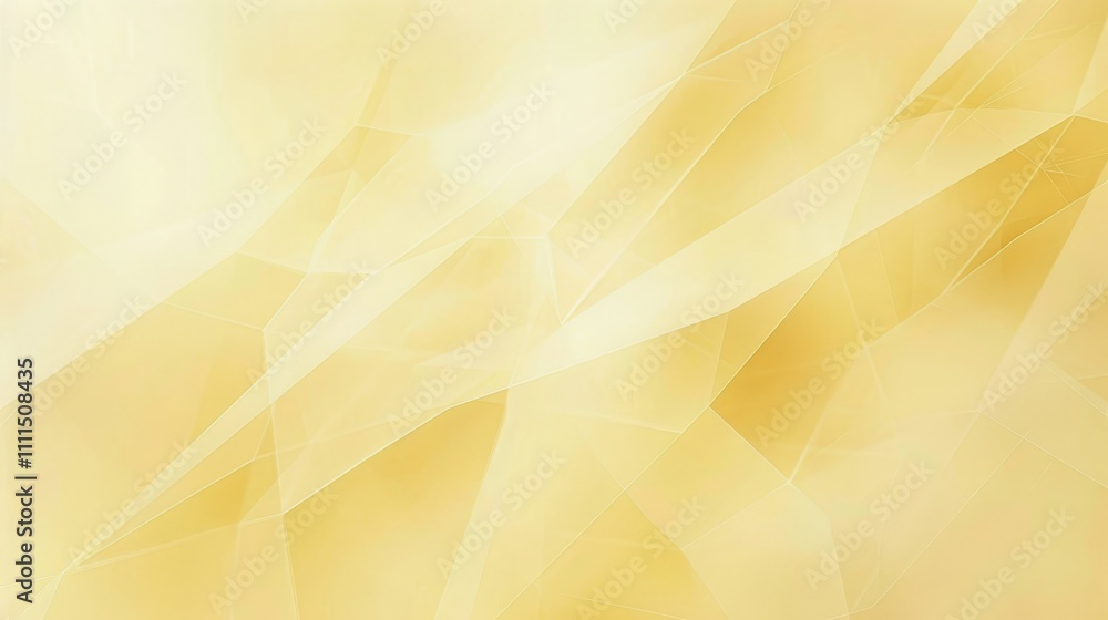 Poster modern yellow abstract background with intersecting geometric shapes creating a dynamic and visually