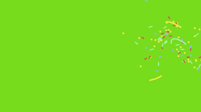 2d Explosion of confetti