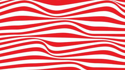 Red wavy stripes abstract background for backdrop or fabric style