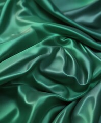 Fototapeta premium Iridescent effect on an abstract green fabric with shimmering texture, shimmering, abstract