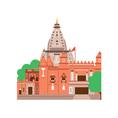 Obraz premium kashi vishwanath temple gali