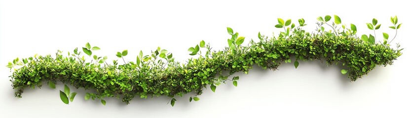 Obraz premium Upward arrows shaped from fresh green grass, intertwined with plants and flowers, symbolizing the growth of sustainable environmental practices, peaceful and dynamic scene