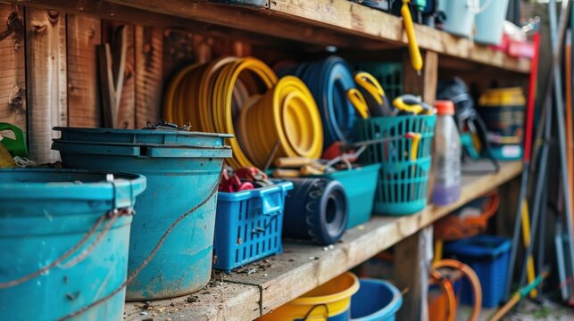 Reorganizing Garage: Organize your garage by sorting tools, bins, and outdoor equipment, freeing up space and making it easier to access what you need.
