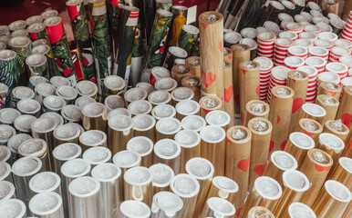 rolls of colorful wrapping paper,holiday and new year gifts wrapping,wrapping service