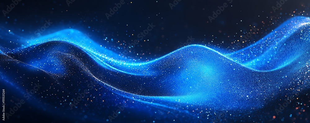 Poster futuristic abstract image of digital transformation in business, showcasing technology revolutionizi