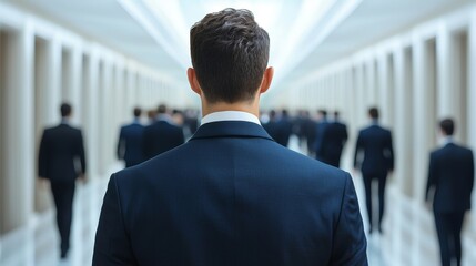 Fototapeta premium Networking Among Entrepreneurs in a Modern Setting