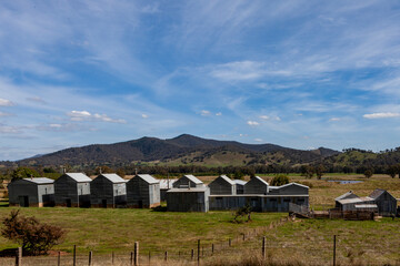 Old tobacco kilns in Myrtleford, Victoria, Australia