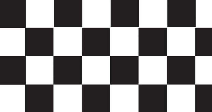 Video chess black and white move unique animation