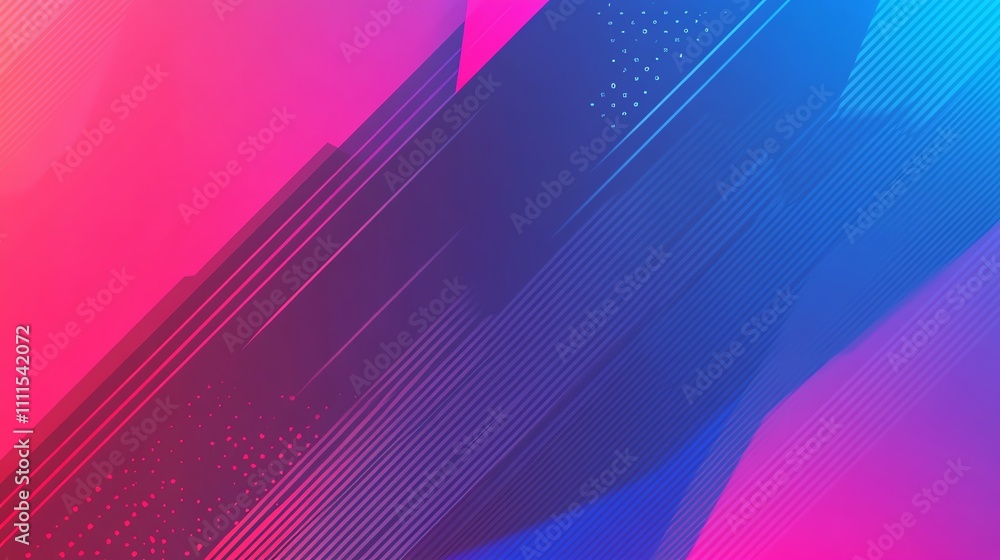 Poster abstract background with glowing lines.