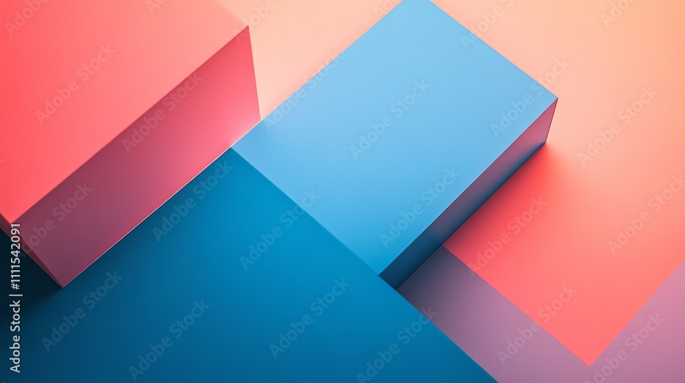 Poster a colorful abstract background with geometric shapes.