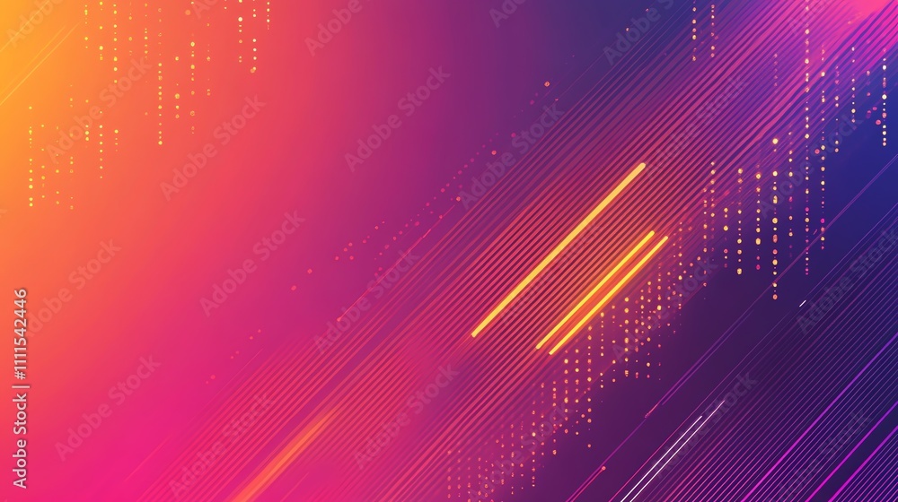 Aufkleber abstract background with diagonal lines and dots.