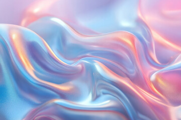 Close-up of blue and pink liquid swirls creating vibrant abstract patterns, blending in a mesmerizing dance of colors.