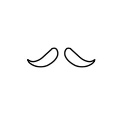 outline the mustache