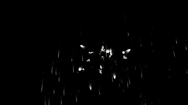 Spectacular realtime abstract fireworks display at the 2025 New Year Independence Day celebration