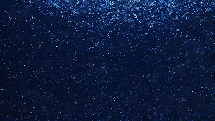 Obraz premium A deep, rich midnight blue glitter background. Christmas new year background.